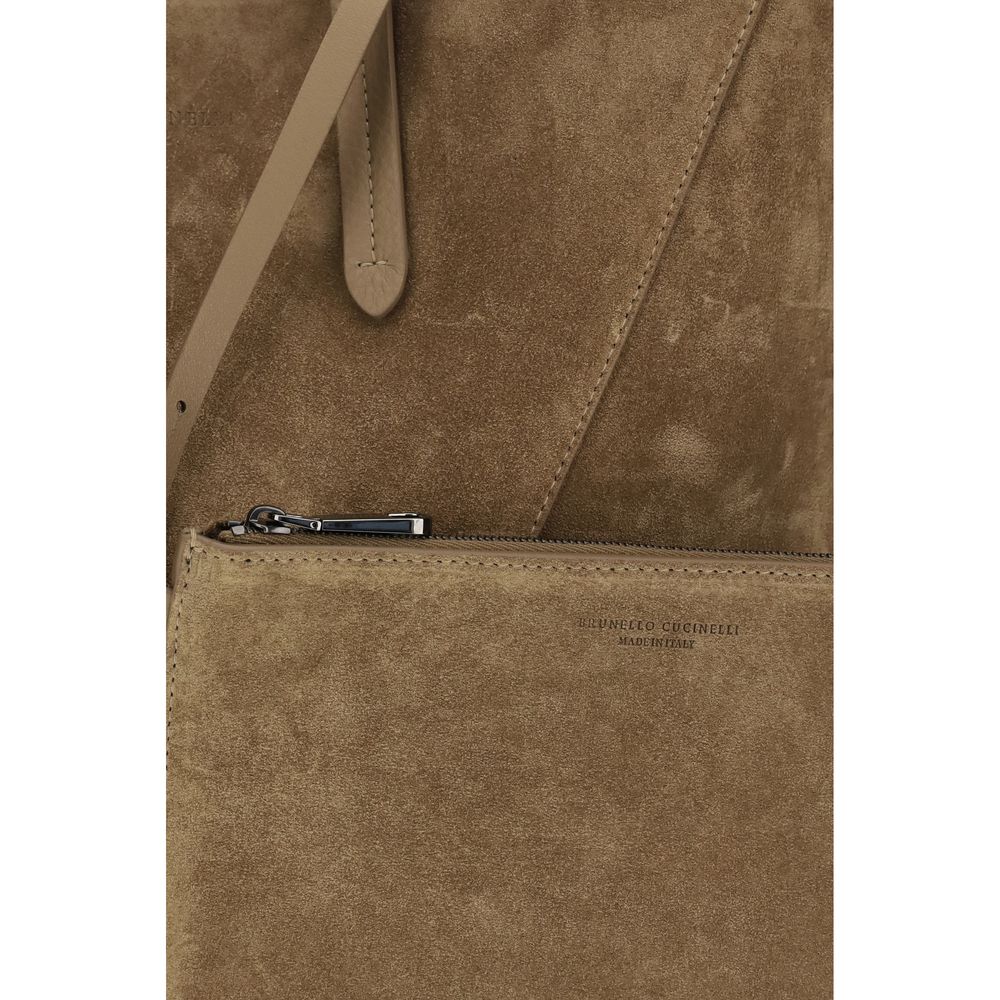 Brunello Cucinelli tote de ante · Beige taupe · 53 cm