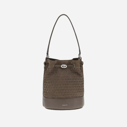Zanellato Mondà Bucket Bag · Ante marrón · 23 cm