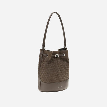 Zanellato Mondà Bucket Bag · Ante marrón · 23 cm