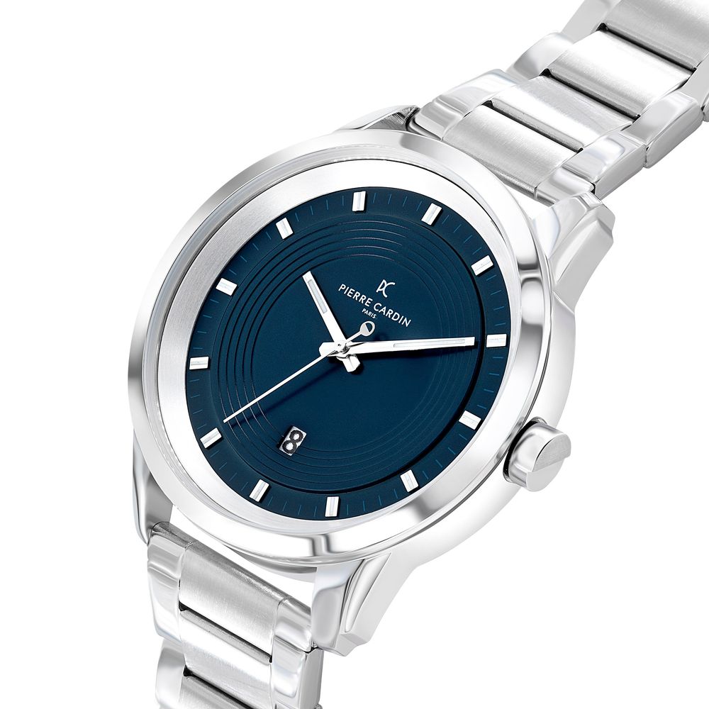Pierre Cardin Les Halles CCP.5025 · Esfera azul y acero · 45 mm