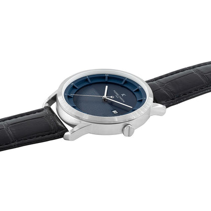 Pierre Cardin St. Germain Lines CLC.6004 · Esfera azul y piel negra · 43 mm