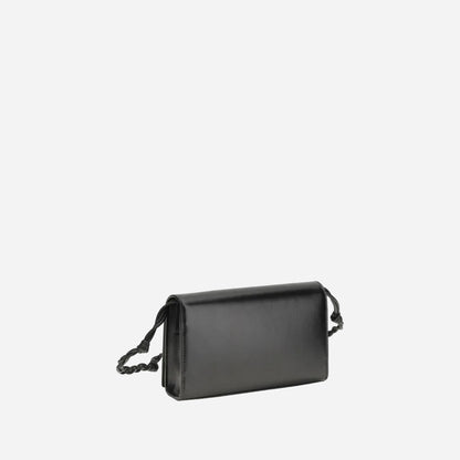 Jil Sander Tangle Wallet with Strap negro