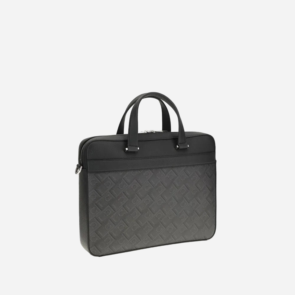 Ferragamo Monogram bolso de trabajo · Negro · 36 cm