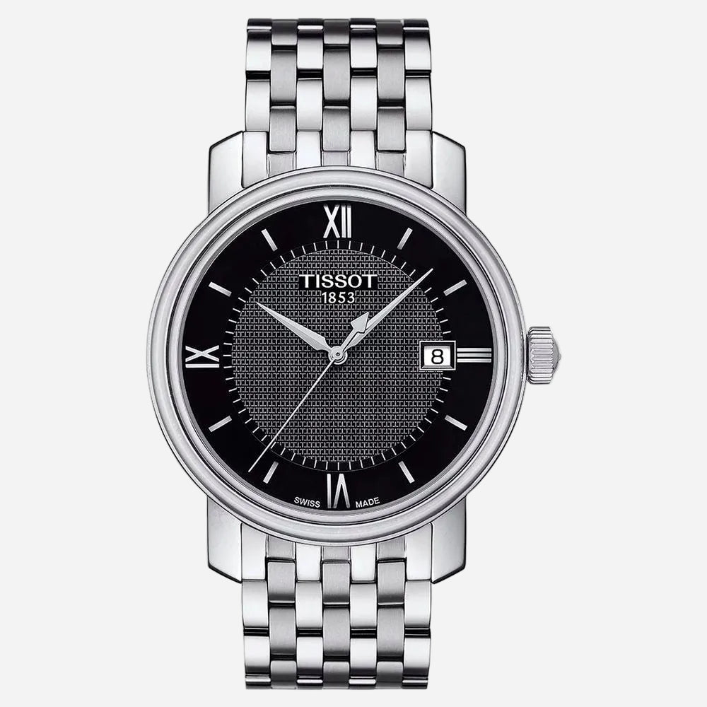 Tissot Bridgeport · Cuarzo suizo · Acero y esfera negra · 40 mm