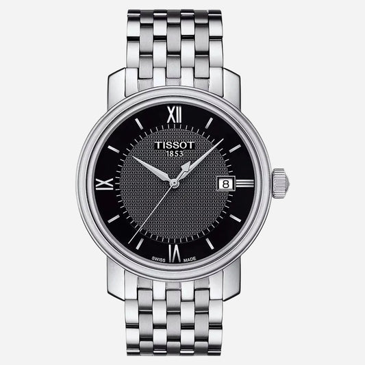 Tissot Bridgeport · Cuarzo suizo · Acero y esfera negra · 40 mm