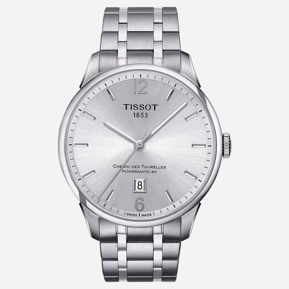 Tissot Chemin des Tourelles Powermatic 80 · Automático suizo · Acero y esfera plata · 42 mm