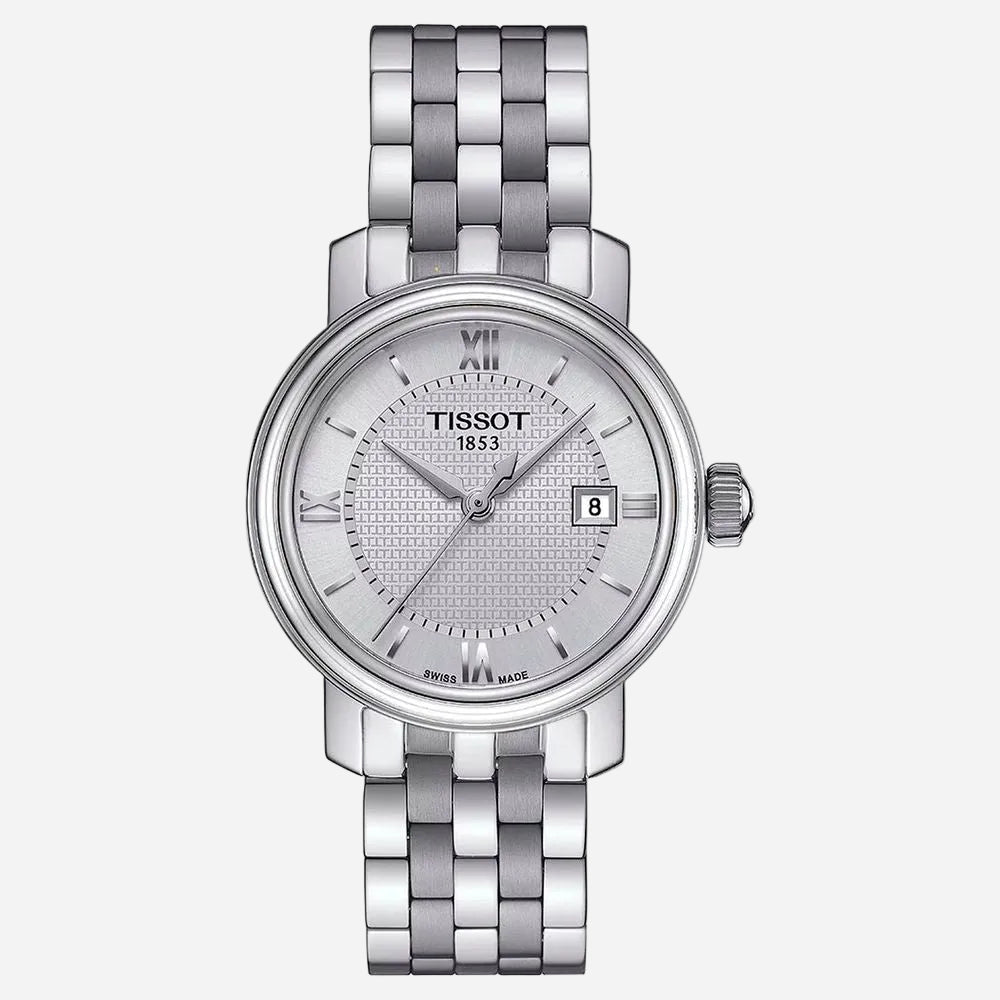 Tissot Bridgeport Lady · Cuarzo suizo · Acero y esfera plata · 29 mm
