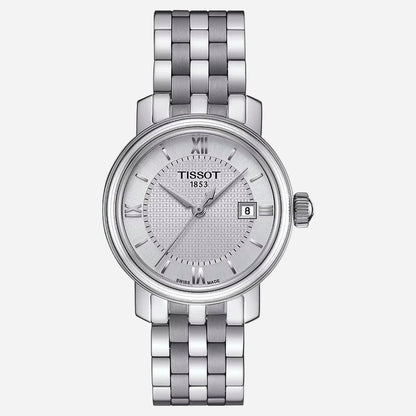 Tissot Bridgeport Lady · Cuarzo suizo · Acero y esfera plata · 29 mm