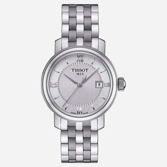 Tissot Bridgeport Lady · Cuarzo suizo · Acero y esfera plata · 29 mm