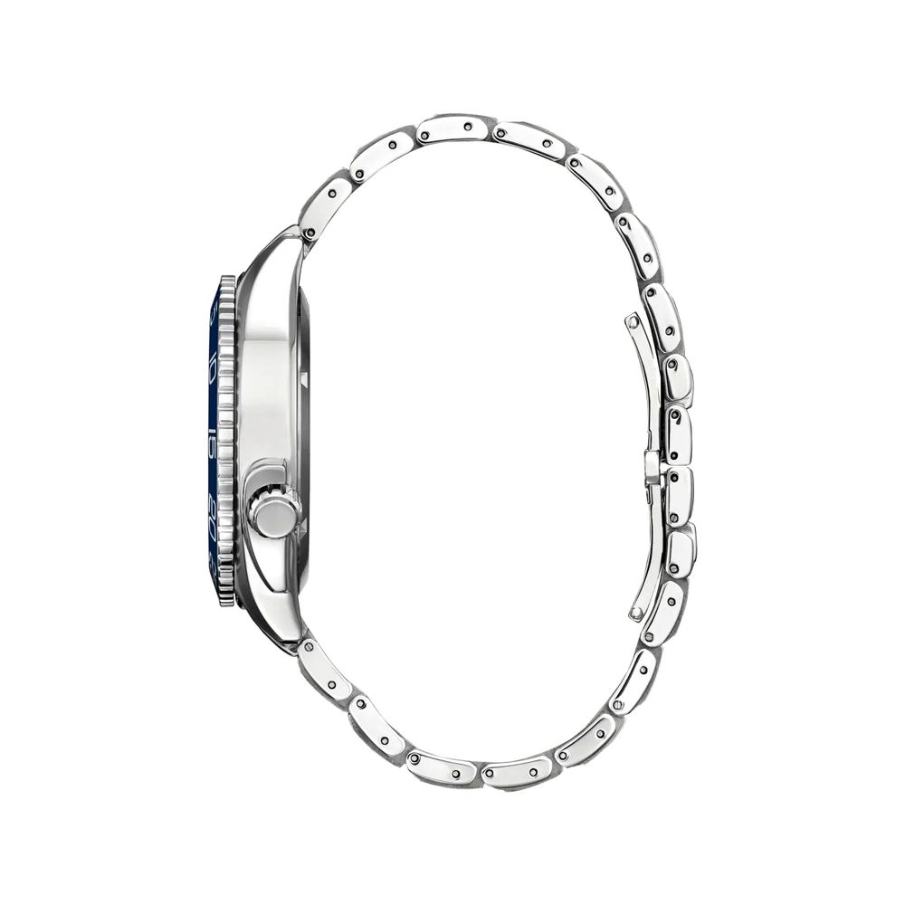 Citizen Carson AW1770-53L · Eco-Drive · Acero plateado · Esfera azul
