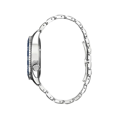 Citizen Carson AW1770-53L · Eco-Drive · Acero plateado · Esfera azul