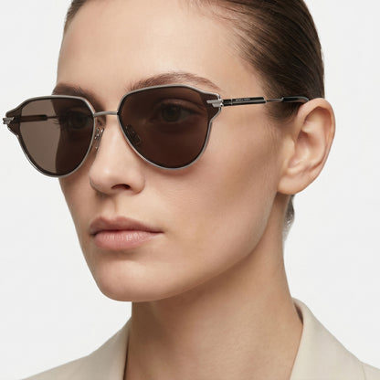Bottega Veneta BV1271S 004 · Metal plateado · 69 mm