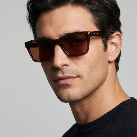 Ferragamo SF2001S 232 · Inyectado marrón · 54 mm