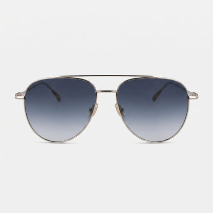 Ferragamo SF308S 715 · Metal dorado y lente azul degradada · 61 mm
