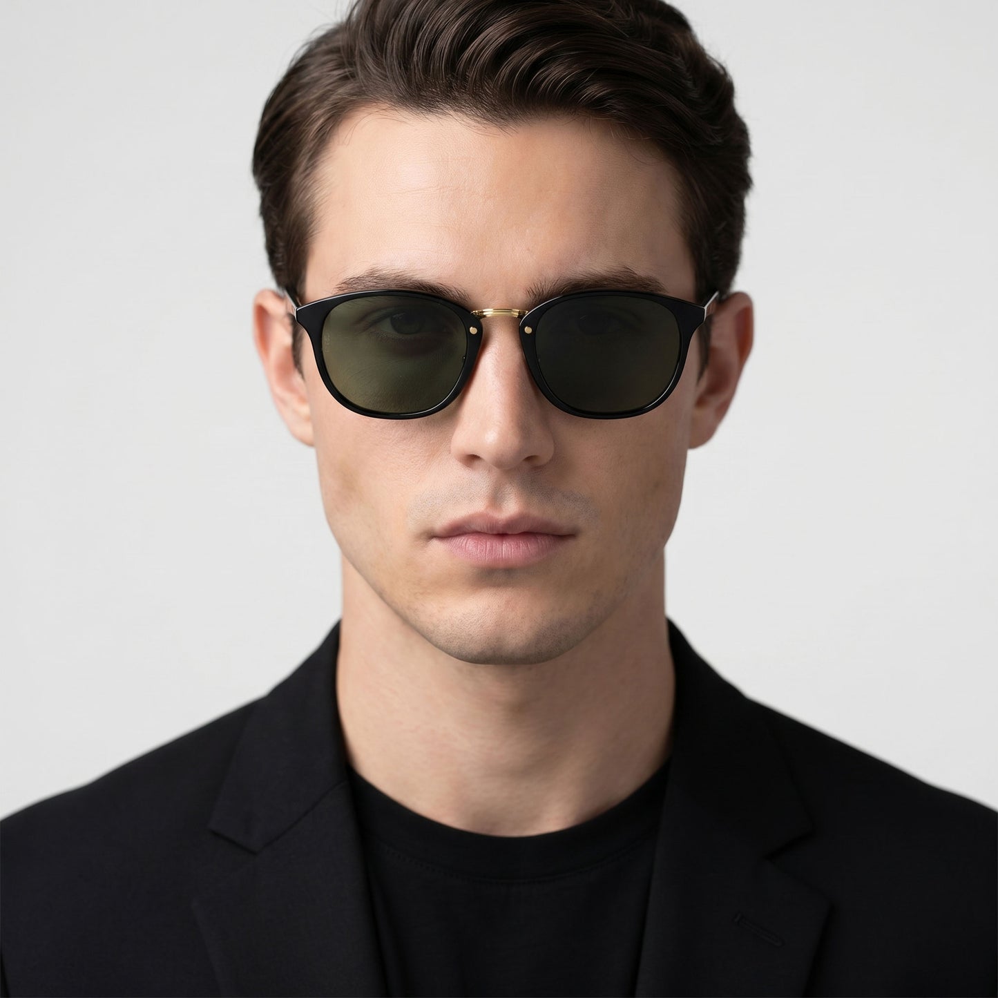 L.G.R Addis S Black · Acetato negro · 49 mm