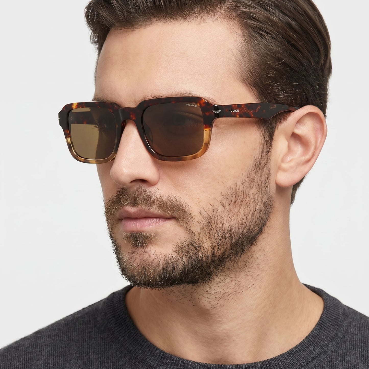 Police SPLN36M 520836 · Acetato carey marrón · 52 mm