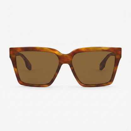 Victoria Beckham VB672S · Acetato marrón carey · 57 mm