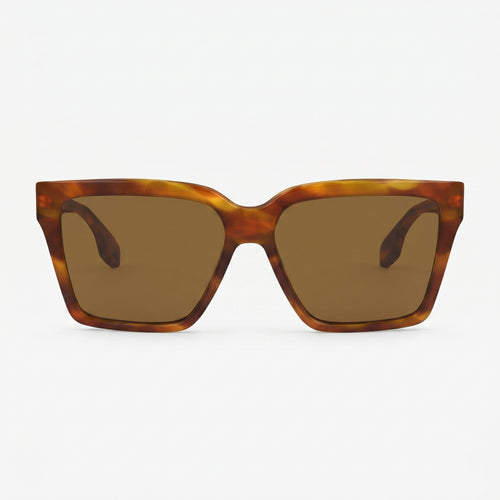 Victoria Beckham VB672S · Acétate marron écaille · 57 mm