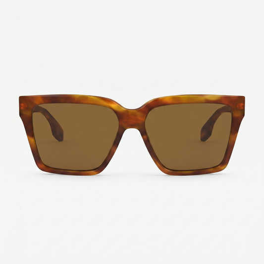 Victoria Beckham VB672S · Acetato marrón carey · 57 mm