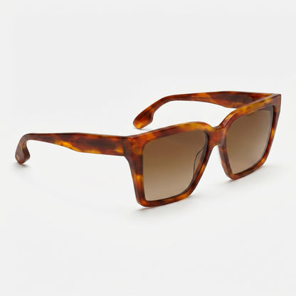 Victoria Beckham VB672S · Acetato marrón carey · 57 mm
