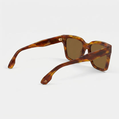 Victoria Beckham VB672S · Acetato marrón carey · 57 mm